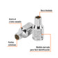 Dado de 3/16', 12 puntas, cuadro 1/4', TRUPER, Truper, SKU 100873 — vista 3