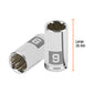 Dado de 9 mm, 12 puntas, cuadro 1/4', TRUPER, Truper, SKU 100981 — vista 4