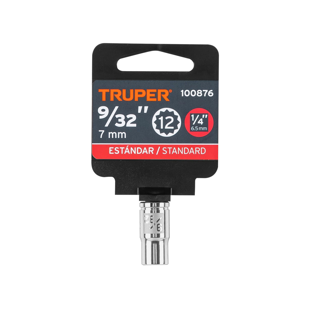 Dado de 9/32', 12 puntas, cuadro 1/4', TRUPER, Truper, SKU 100876 — vista 2