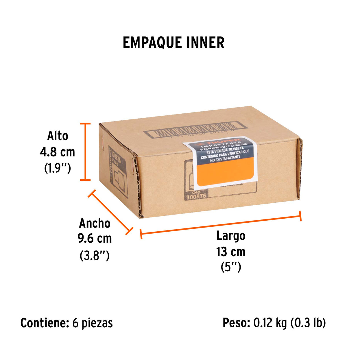 Dado de 9/32', 12 puntas, cuadro 1/4', TRUPER, Truper, SKU 100876 — vista 6