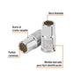 Dado de 9/32', 12 puntas, cuadro 1/4', TRUPER, Truper, SKU 100876 — vista 3