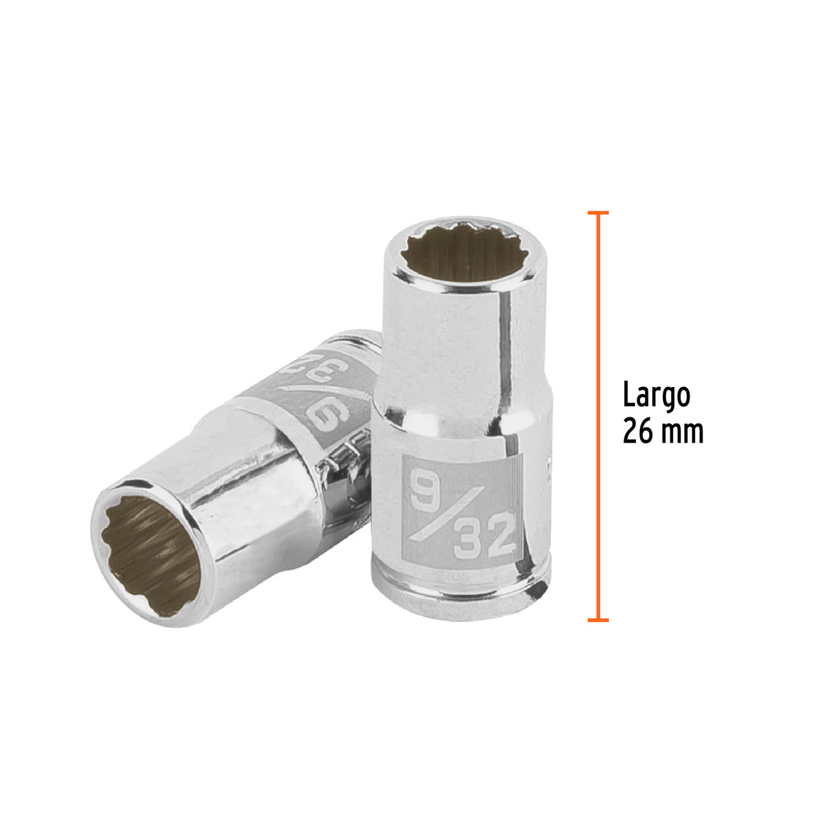 Dado de 9/32', 12 puntas, cuadro 1/4', TRUPER, Truper, SKU 100876 — vista 4