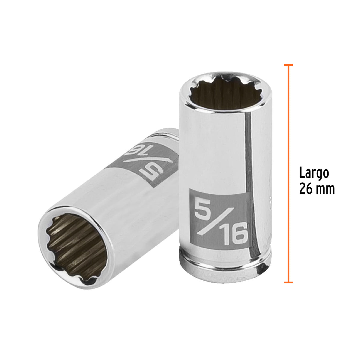 Dado de 5/16', 12 puntas, cuadro 1/4', TRUPER, Truper, SKU 100878 — vista 4