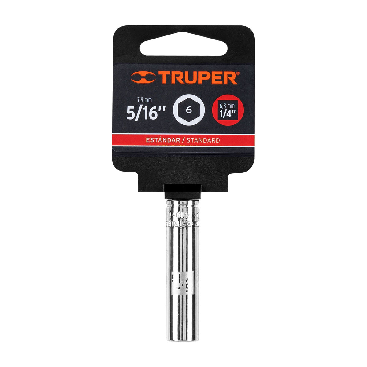 Dado largo de 5/16' 6 puntas cuadro 1/4' TRUPER — foto oficial 2