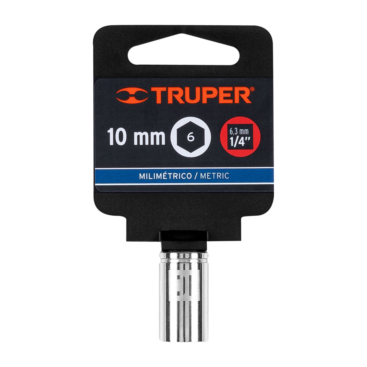 Dado de 10 mm 6 puntas cuadro 1/4' TRUPER — foto oficial 2