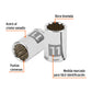 Dado de 11 mm, 12 puntas, cuadro 1/4', TRUPER, Truper, SKU 100984 — vista 3