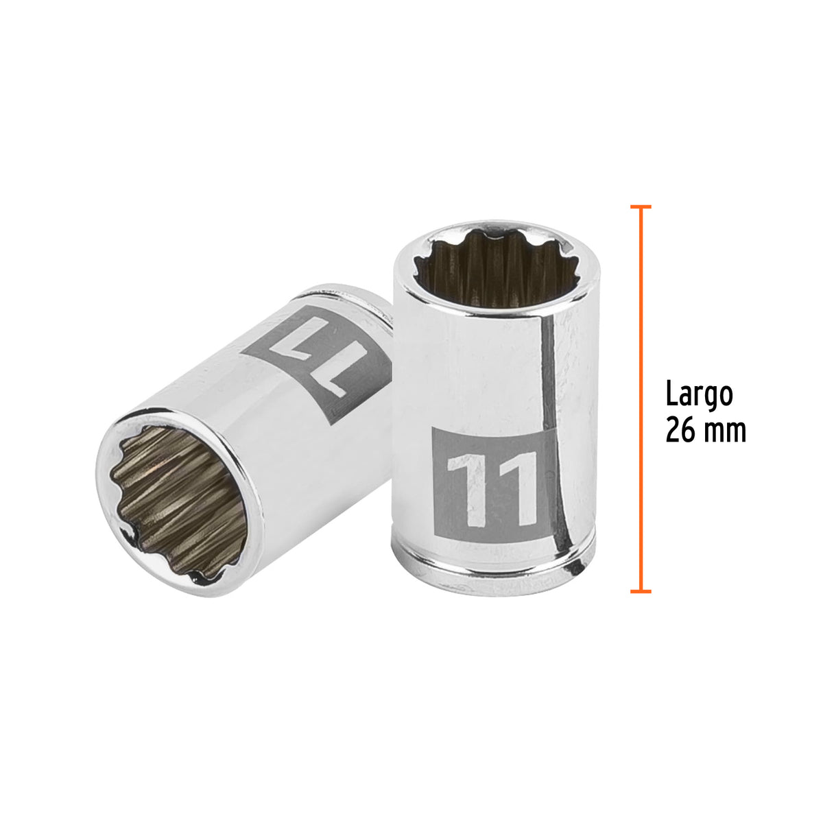 Dado de 11 mm, 12 puntas, cuadro 1/4', TRUPER, Truper, SKU 100984 — vista 4