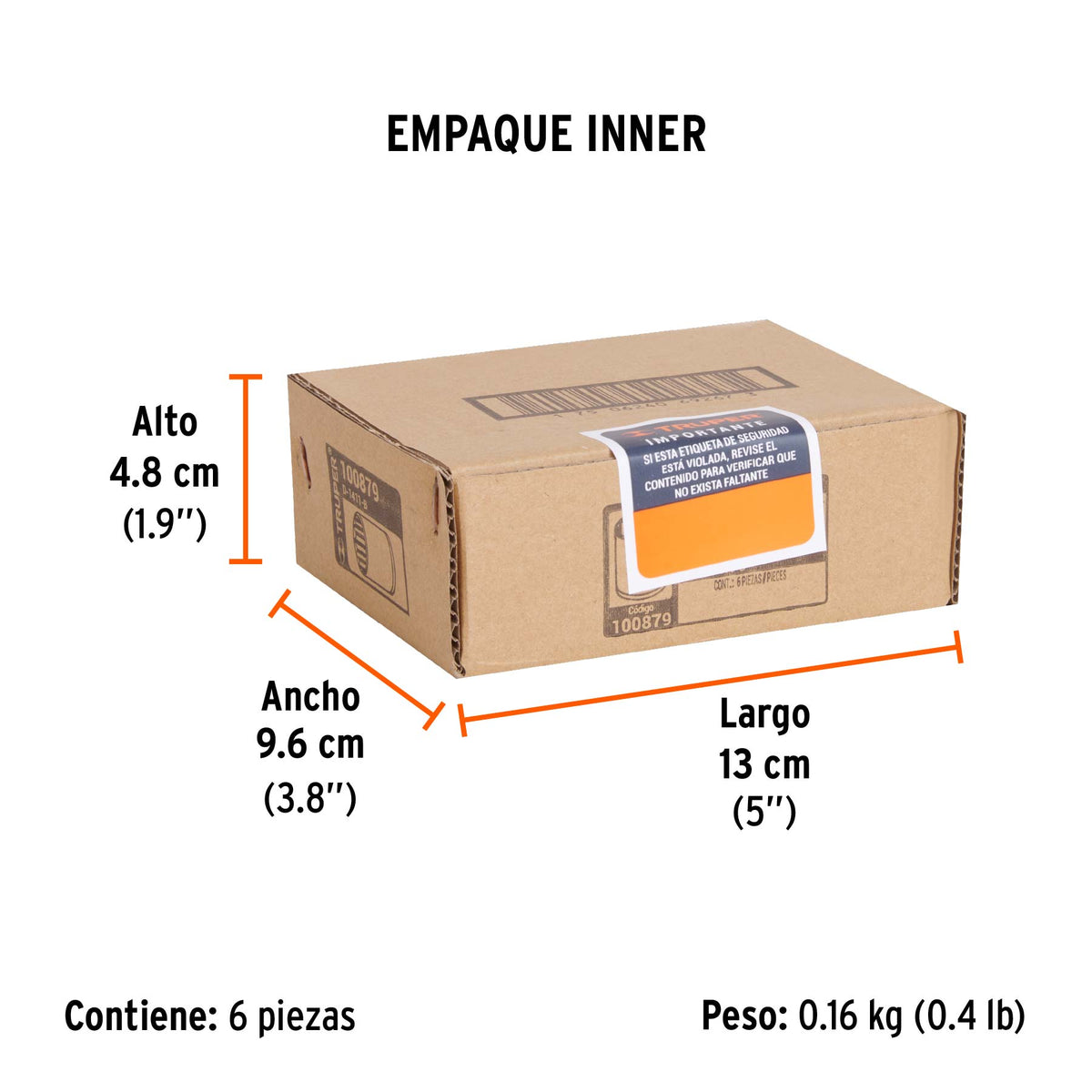 Dado de 11/32', 12 puntas, cuadro 1/4', TRUPER, Truper, SKU 100879 — vista 6
