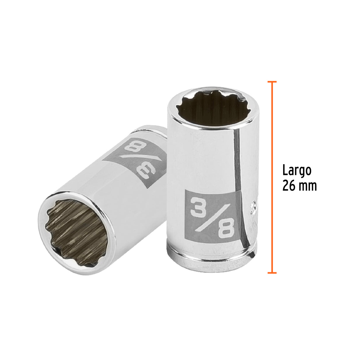 Dado de 3/8', 12 puntas, cuadro 1/4', TRUPER, Truper, SKU 100961 — vista 4