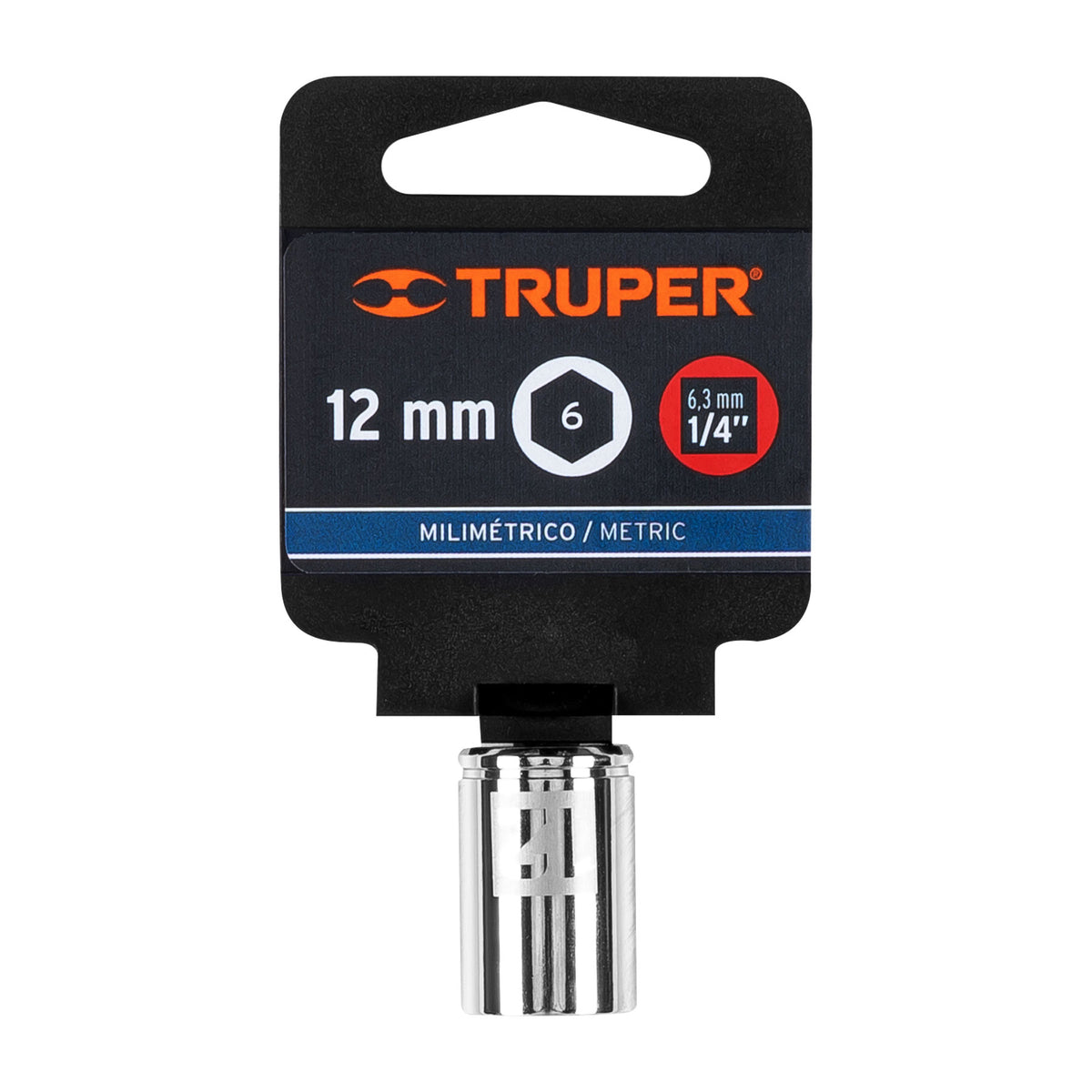 Dado de 12 mm 6 puntas cuadro 1/4' TRUPER — foto oficial 2