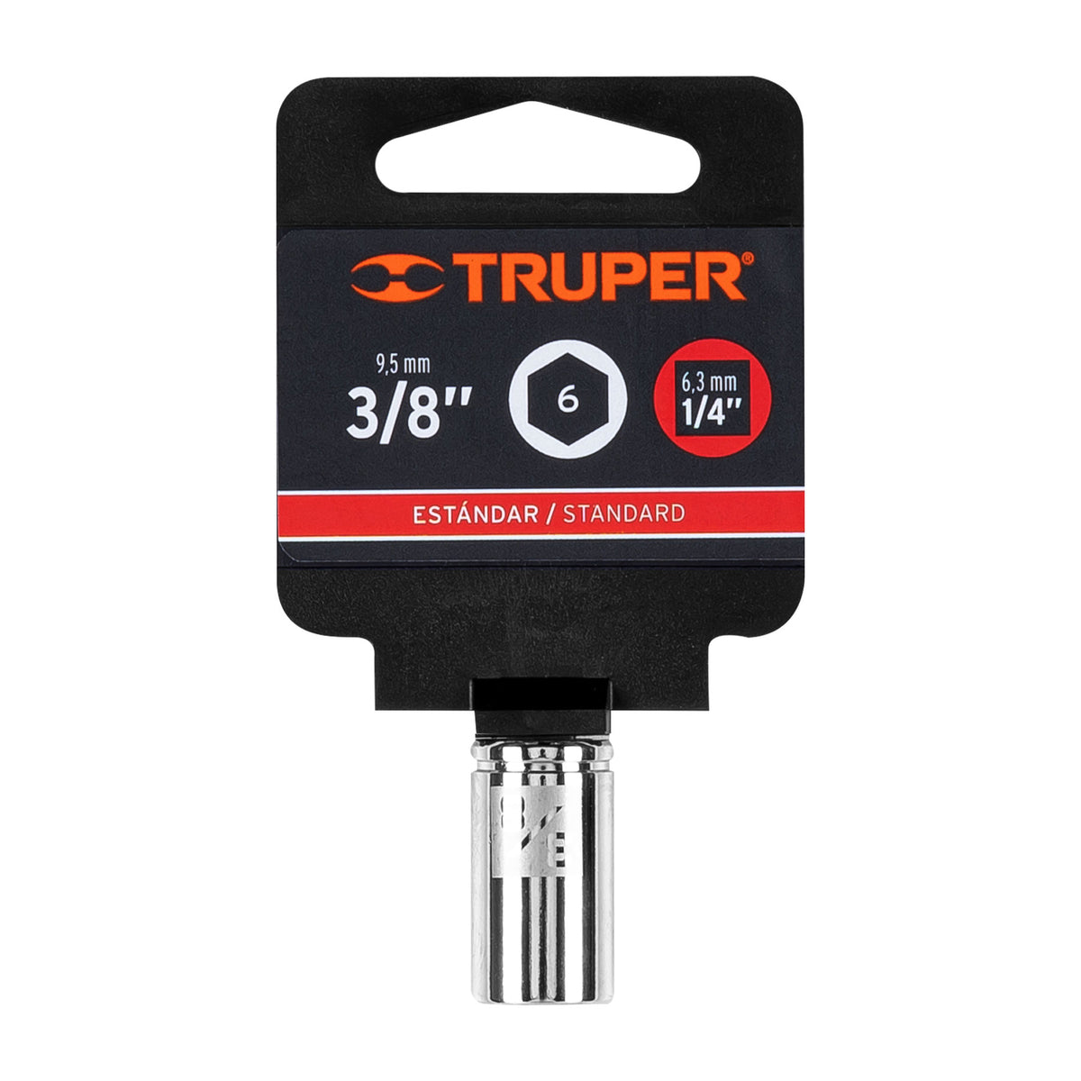 Dado de 3/8' 6 puntas cuadro 1/4' TRUPER — foto oficial 2