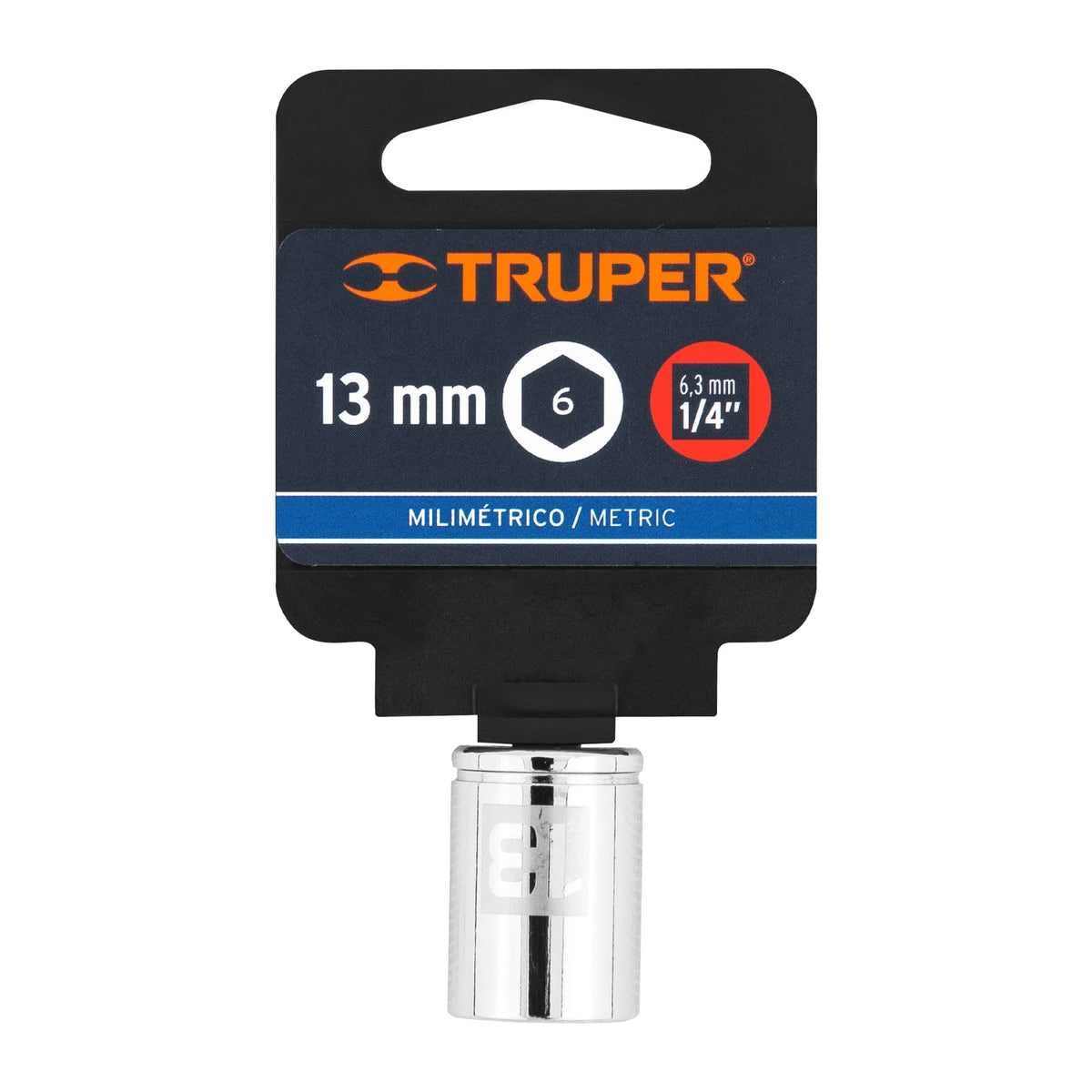 Dado de 13 mm 6 puntas cuadro 1/4' TRUPER — foto oficial 2