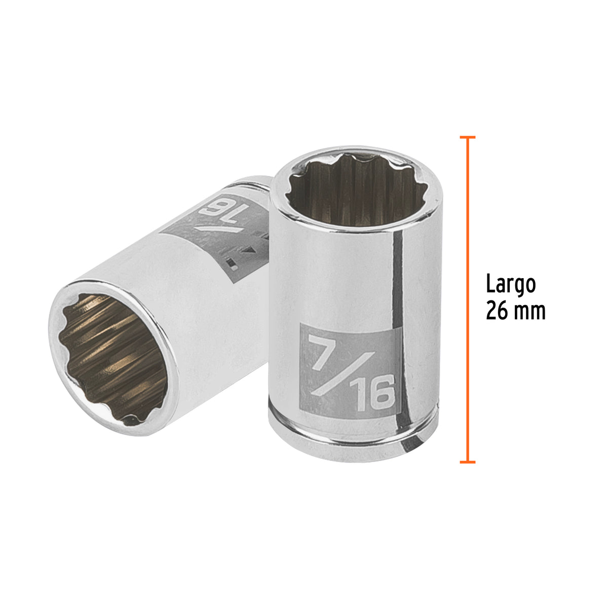Dado de 7/16', 12 puntas, cuadro 1/4', TRUPER, Truper, SKU 100962 — vista 4