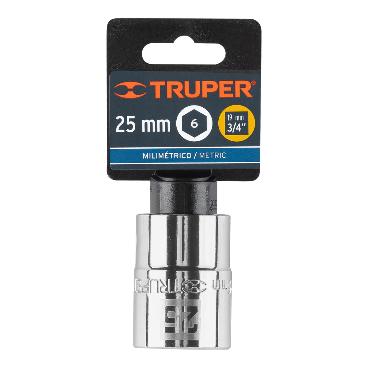 Dado de 25 mm 6 puntas cuadro 3/4' TRUPER — foto oficial 2