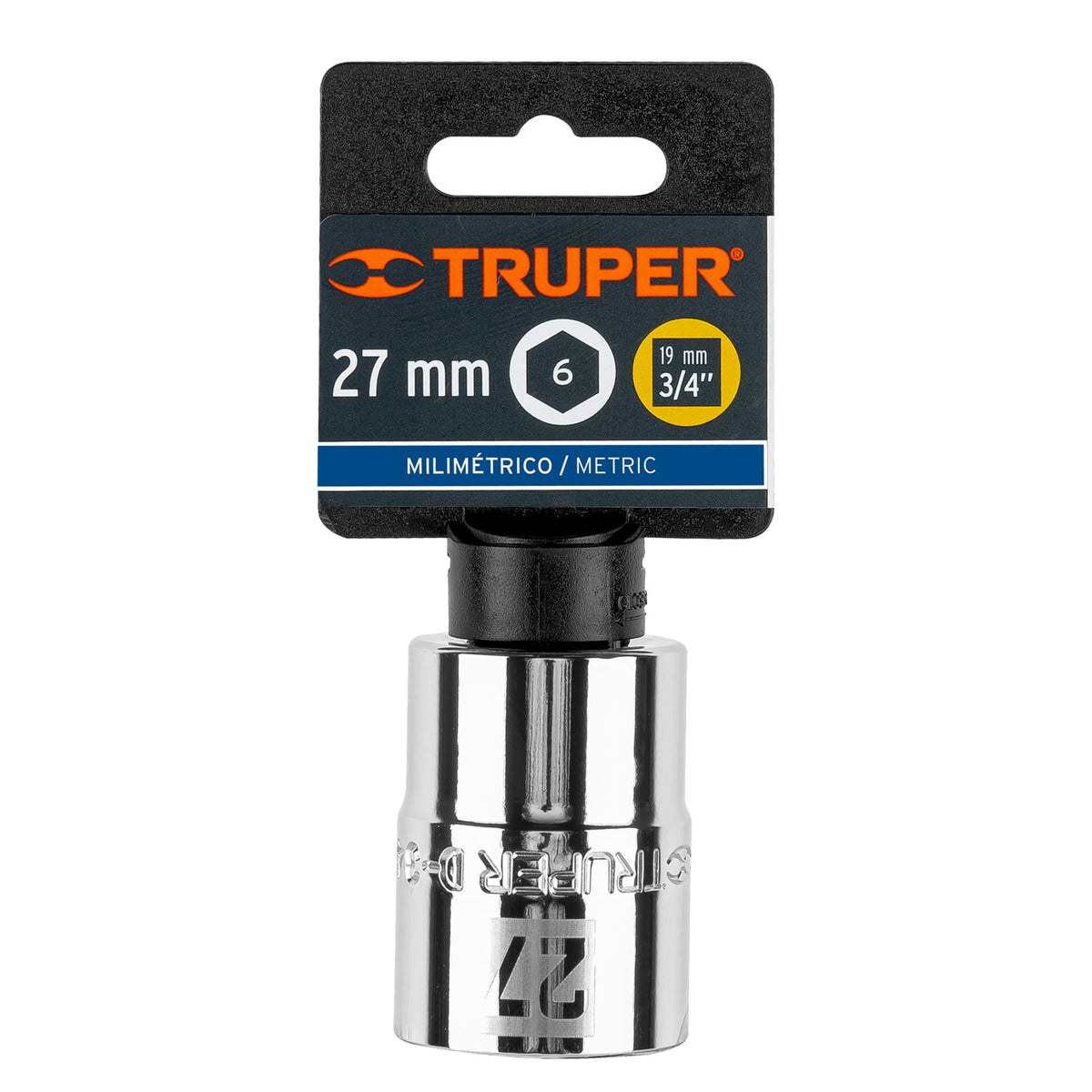 Dado de 27 mm 6 puntas cuadro 3/4' TRUPER — foto oficial 2