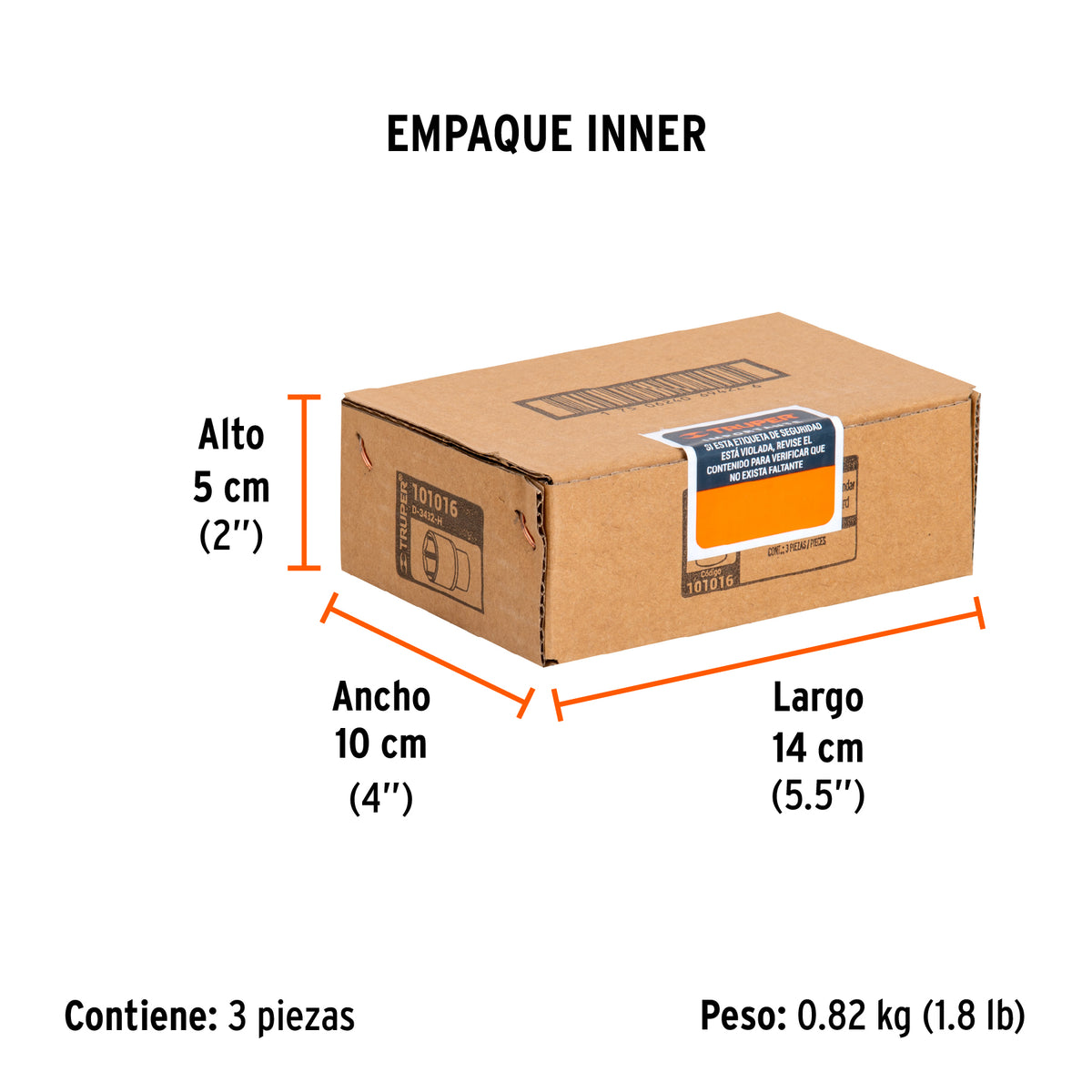 Dado de 1', 6 puntas, cuadro 3/4', TRUPER, Truper, SKU 101016 — vista 6