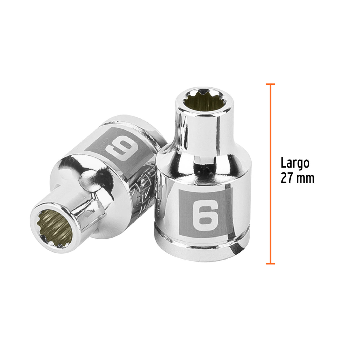 Dado de 6 mm, 12 puntas, cuadro 3/8', TRUPER, Truper, SKU 100996 — vista 4