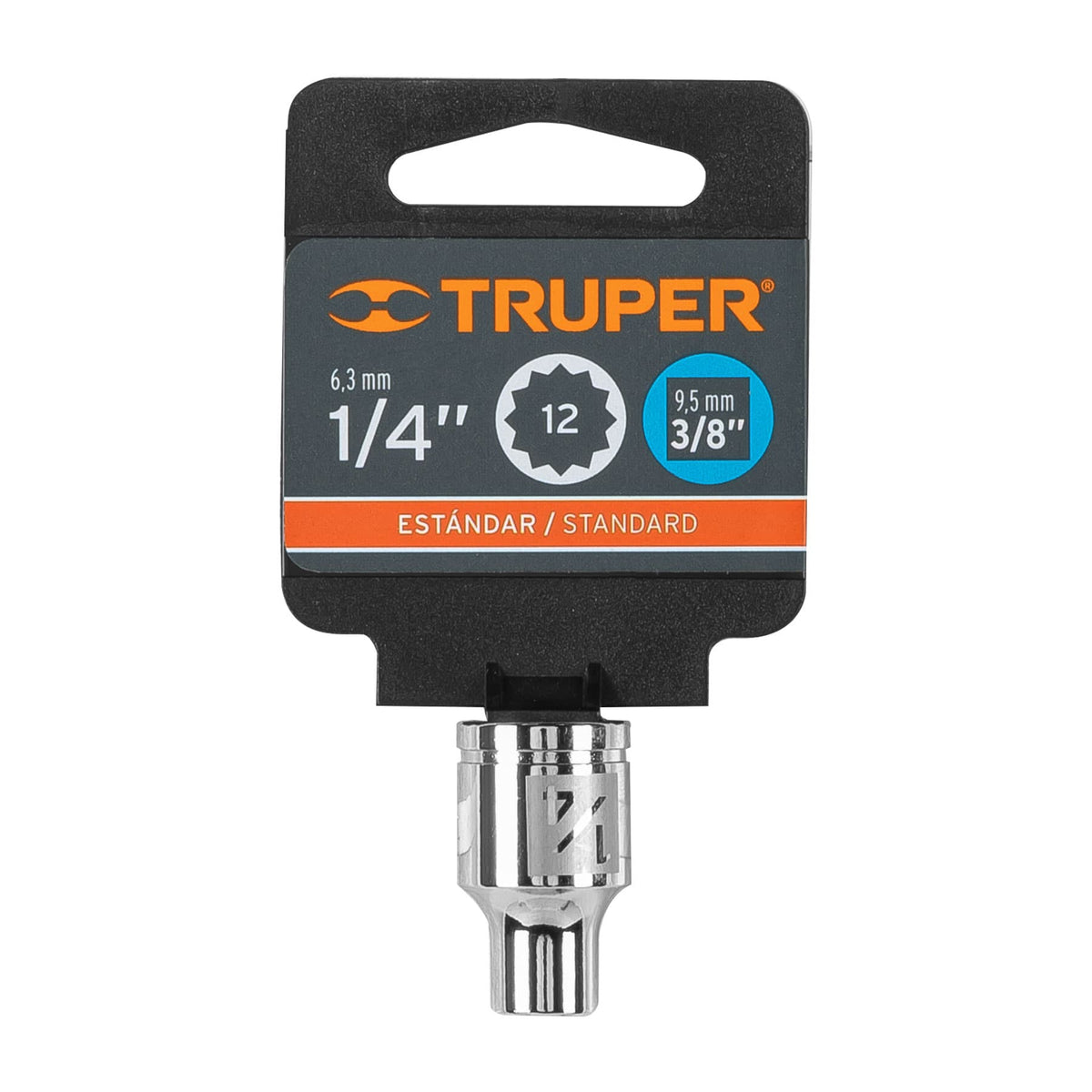 Dado de 1/4' 12 puntas cuadro 3/8' TRUPER — foto oficial 2
