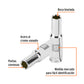Dado largo de 9 mm, 6 puntas, cuadro 3/8', TRUPER, Truper, SKU 100994 — vista 3