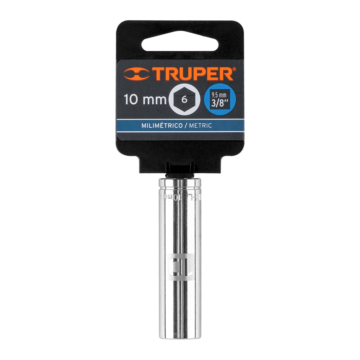 Dado largo de 10 mm 6 puntas cuadro 3/8' TRUPER — foto oficial 2