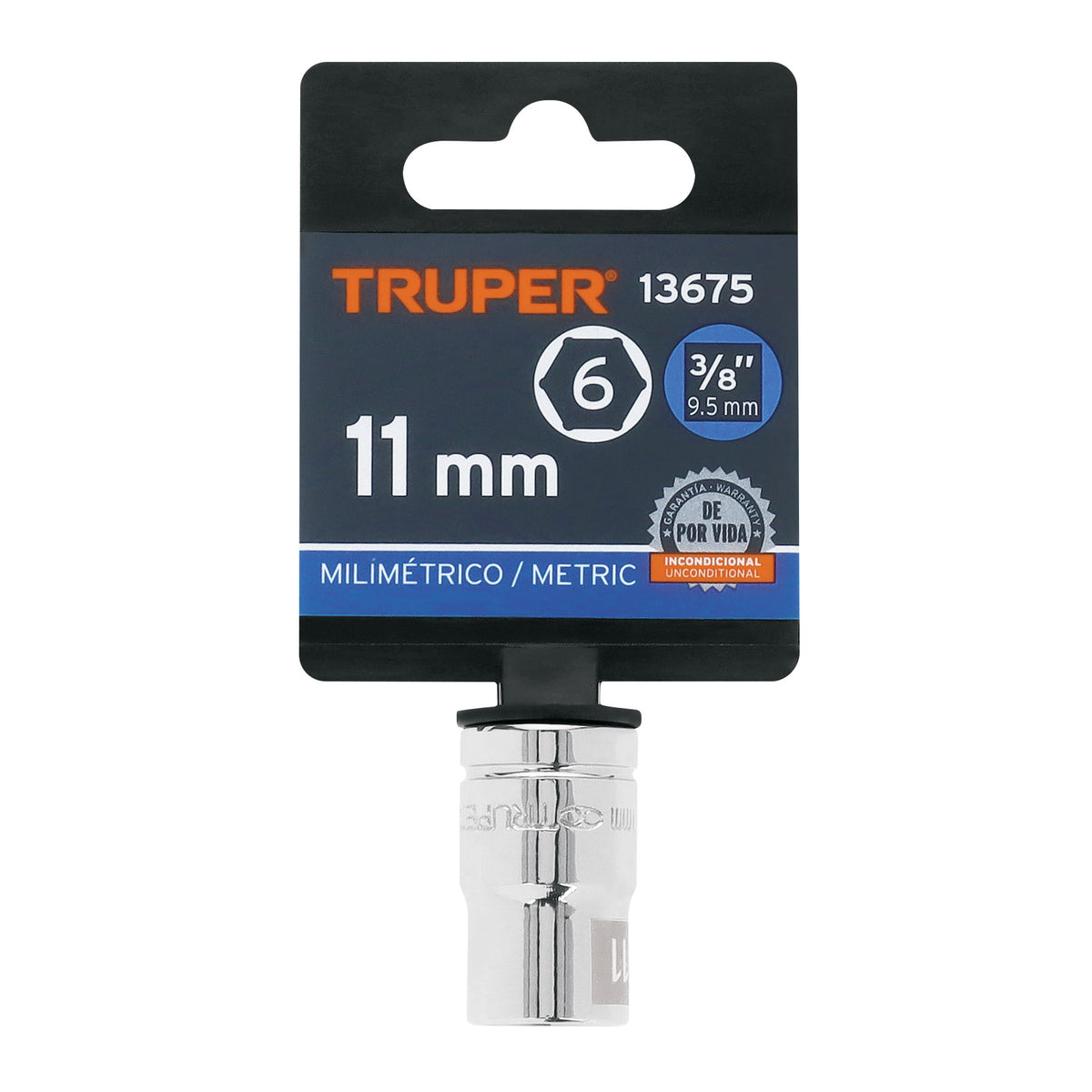 Dado de 11 mm 6 puntas cuadro 3/8' TRUPER — foto oficial 2