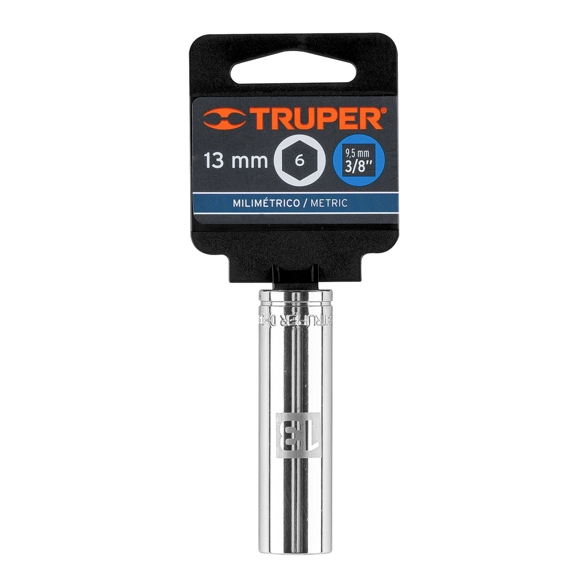 Dado largo de 13 mm 6 puntas cuadro 3/8' TRUPER — foto oficial 2