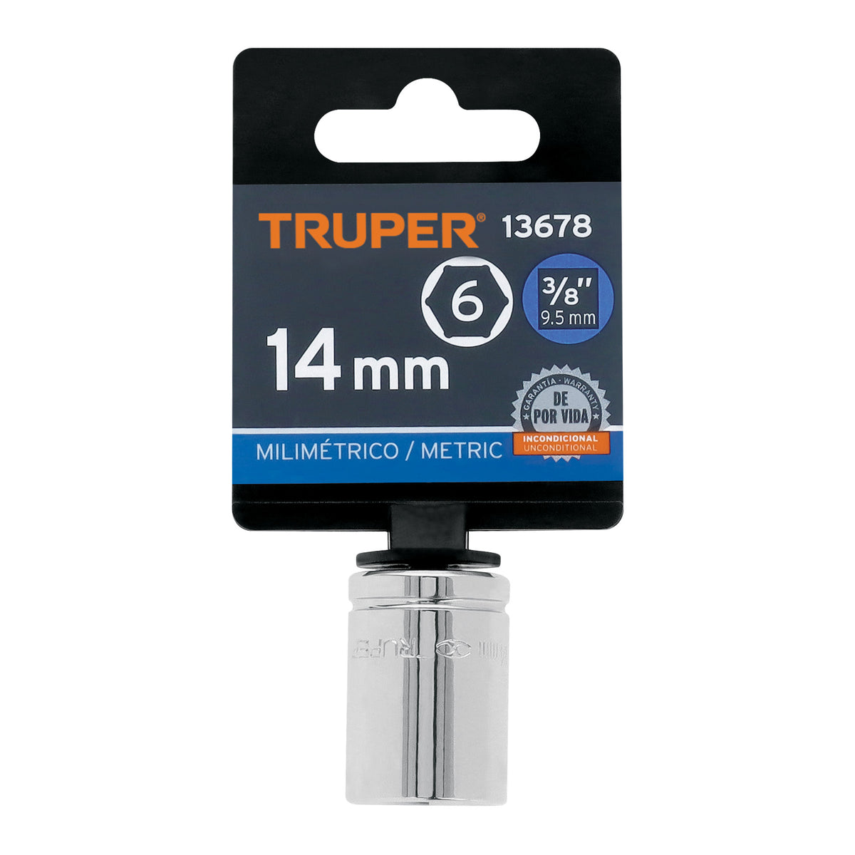 Dado de 14 mm 6 puntas cuadro 3/8' TRUPER — foto oficial 2