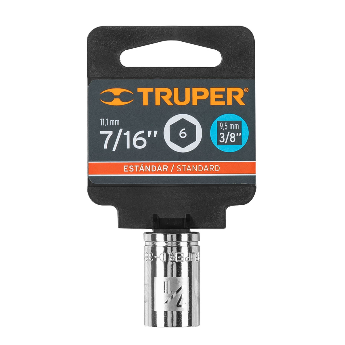 Dado de 7/16' 6 puntas cuadro 3/8' TRUPER — foto oficial 2