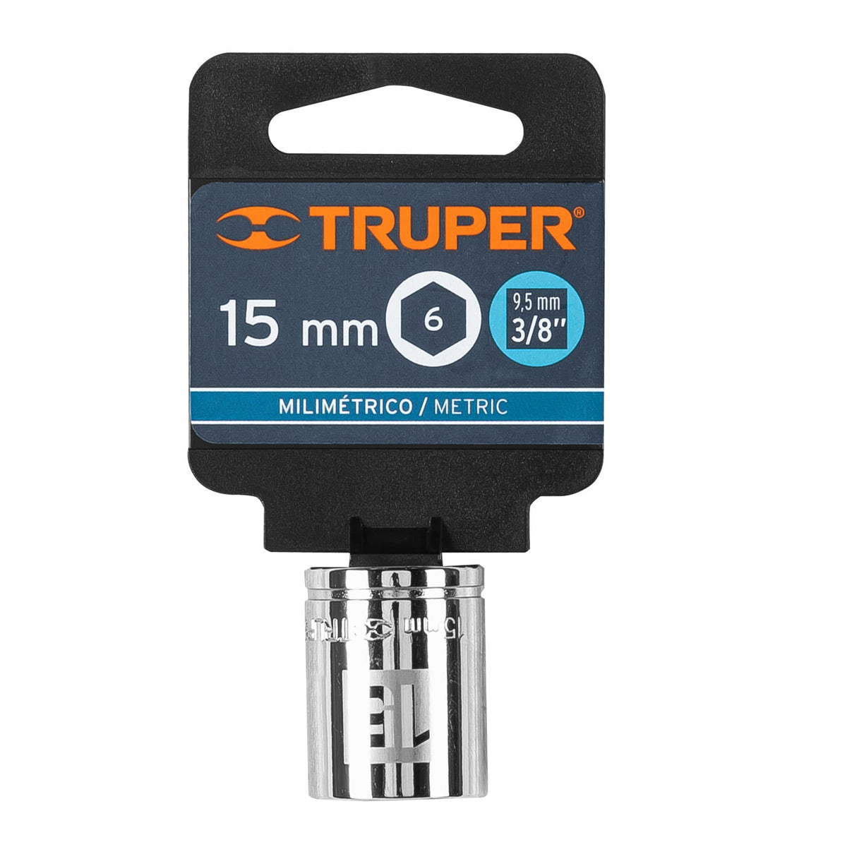 Dado de 15 mm 6 puntas cuadro 3/8' TRUPER — foto oficial 2