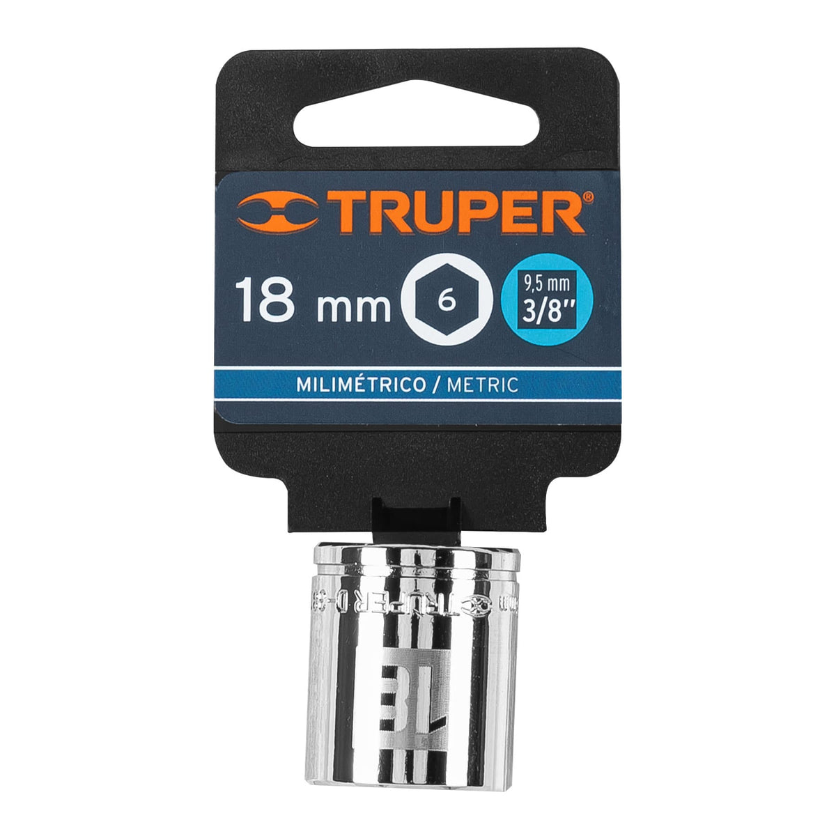 Dado de 18 mm 6 puntas cuadro 3/8' TRUPER — foto oficial 2