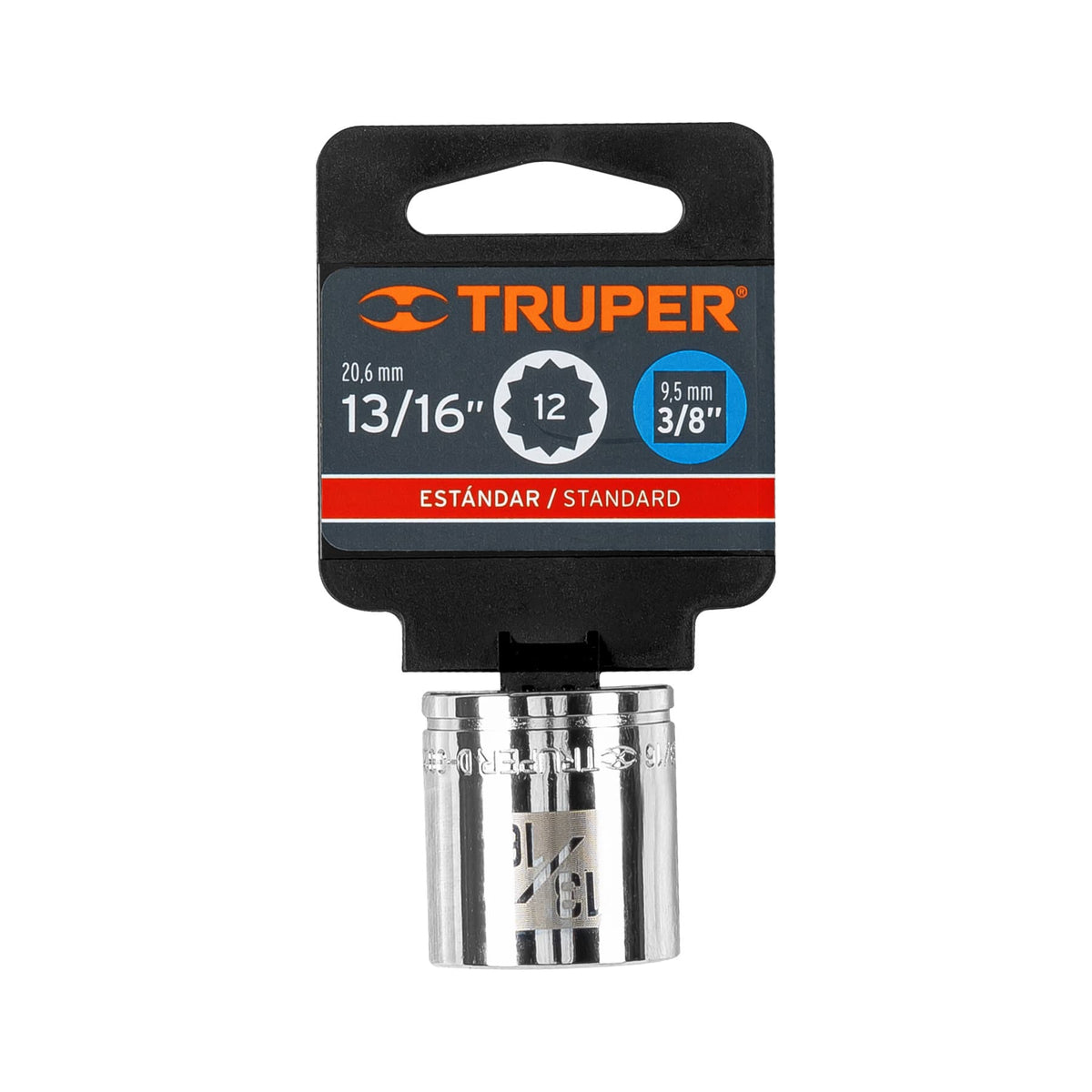 Dado de 13/16' 12 puntas cuadro 3/8' TRUPER — foto oficial 2