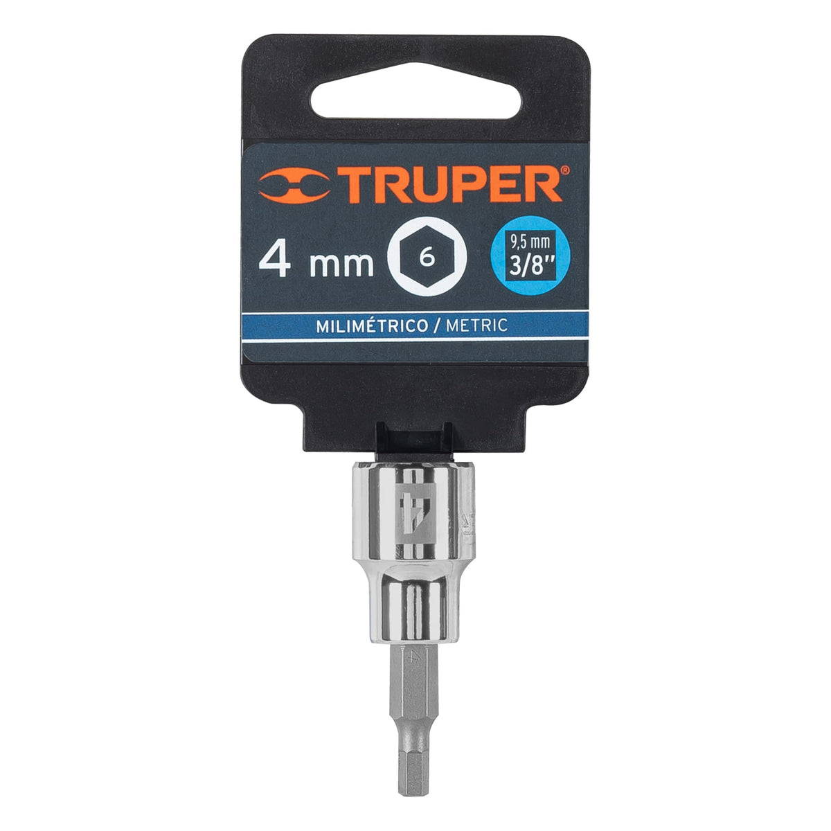Dado punta hexagonal de 4 mm cuadro 3/8' TRUPER — foto oficial 2