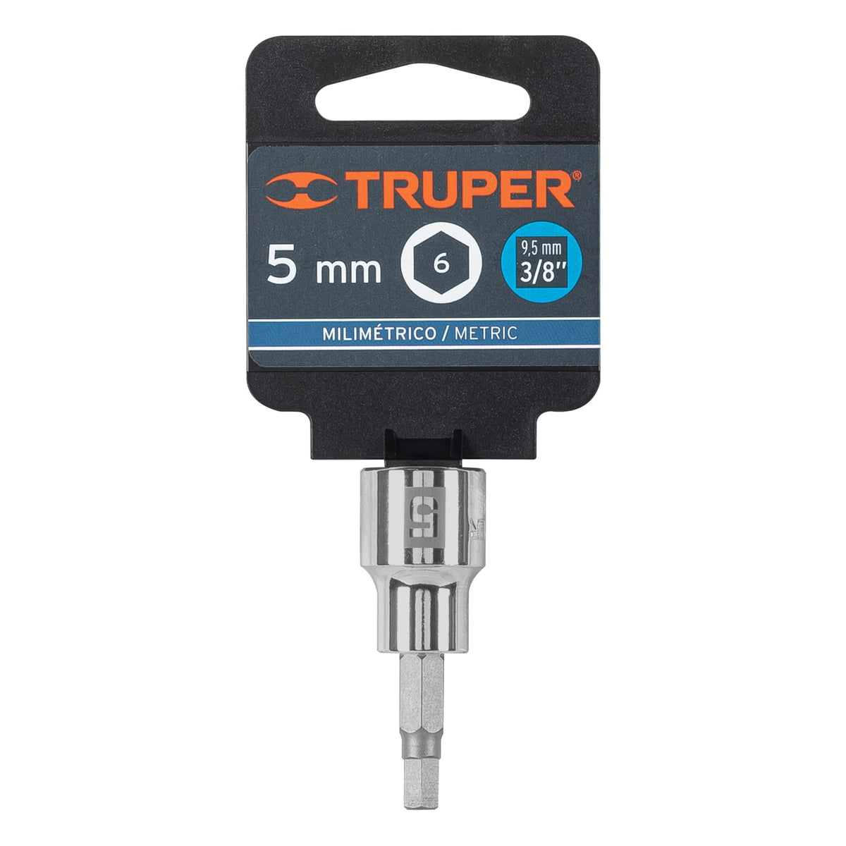 Dado punta hexagonal de 5 mm cuadro 3/8' TRUPER — foto oficial 2