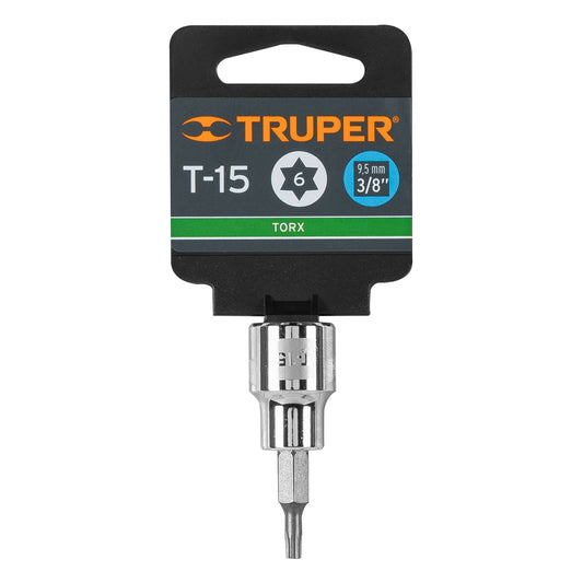 DADO TORX T-15 3/8" TRUPER 13569 D-523915-W