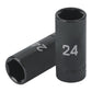Dado largo impacto de 24 mm, 6 puntas, cuadro 1/2', TRUPER, Truper, SKU 100923