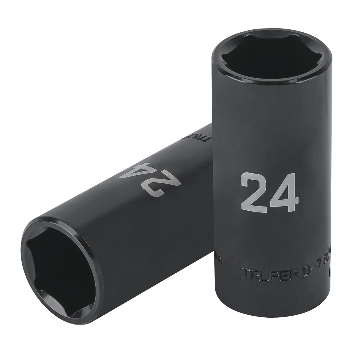 Dado largo impacto de 24 mm, 6 puntas, cuadro 1/2', TRUPER, Truper, SKU 100923