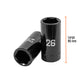 Dado largo impacto de 26 mm, 6 puntas, cuadro 1/2', TRUPER, Truper, SKU 100925 — vista 4