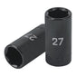 Dado largo impacto de 27 mm, 6 puntas, cuadro 1/2', TRUPER, Truper, SKU 100926