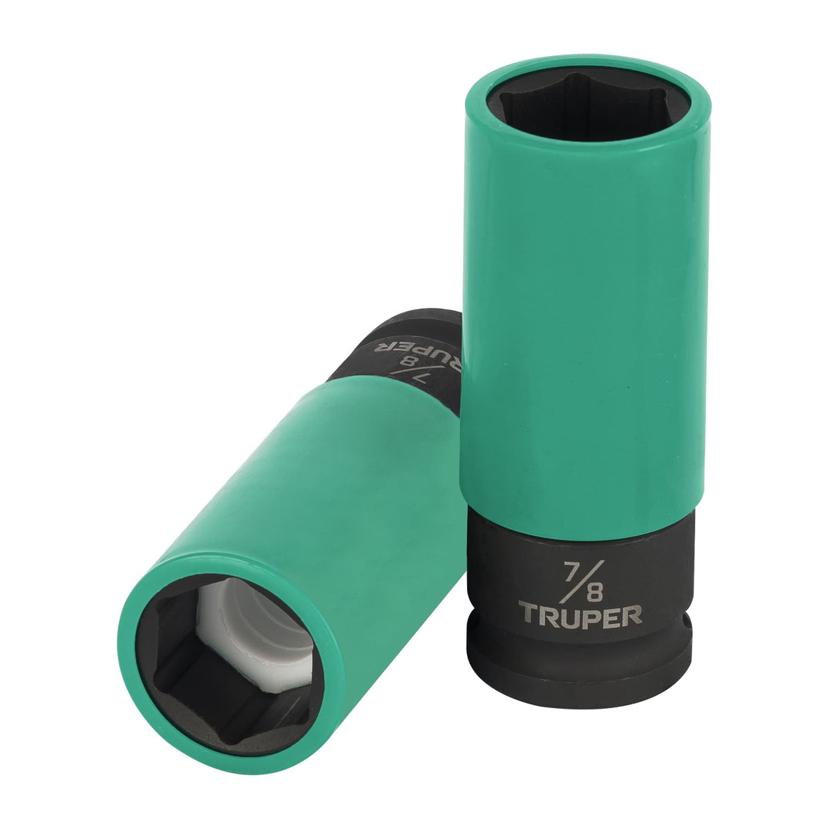 Dado largo impacto prot. plást. 7/8', 6 puntas, cuadro 1/2', Truper, SKU 100929