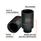 Dado largo impacto de 32 mm, 6 puntas, cuadro 1/2', TRUPER, Truper, SKU 103192 — vista 3