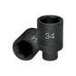 Dado largo impacto de 34 mm, 6 puntas, cuadro 1/2', TRUPER, Truper, SKU 103193