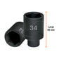 Dado largo impacto de 34 mm, 6 puntas, cuadro 1/2', TRUPER, Truper, SKU 103193 — vista 4