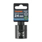 Dado de impacto de 24 mm, 6 puntas, cuadro 1/2', TRUPER — foto oficial 2