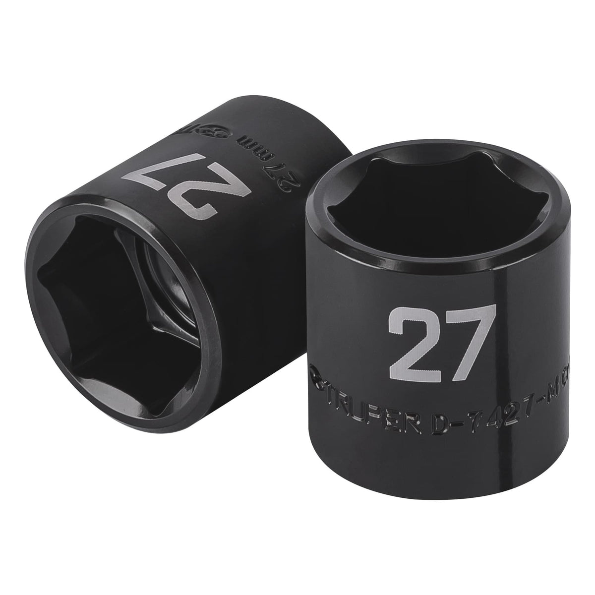 Dado de impacto de 27 mm, 6 puntas, cuadro 1/2', TRUPER — foto oficial 1