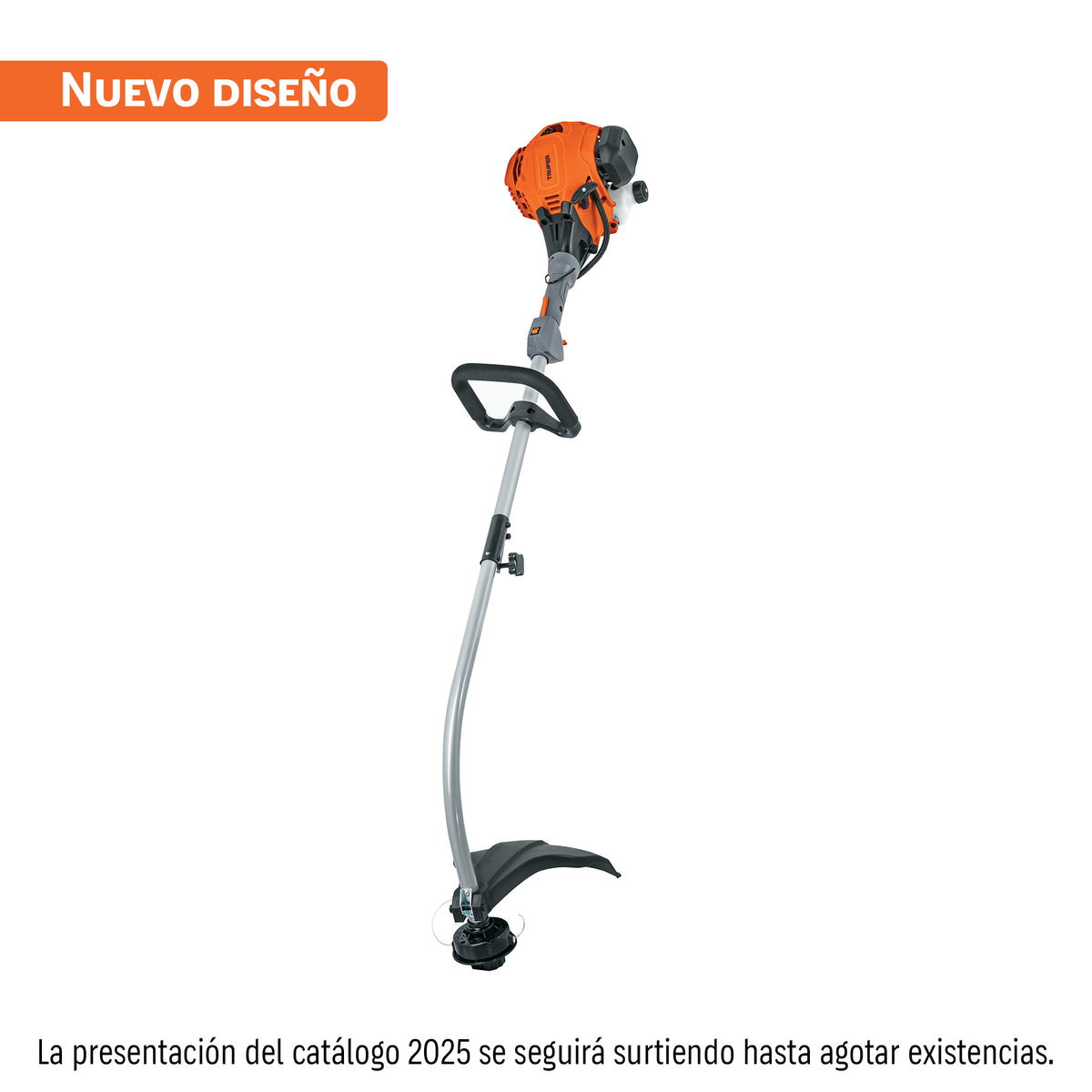 Desbrozadora a gasolina 26cc mango tipo 'D' 17'corte curva — foto oficial 1