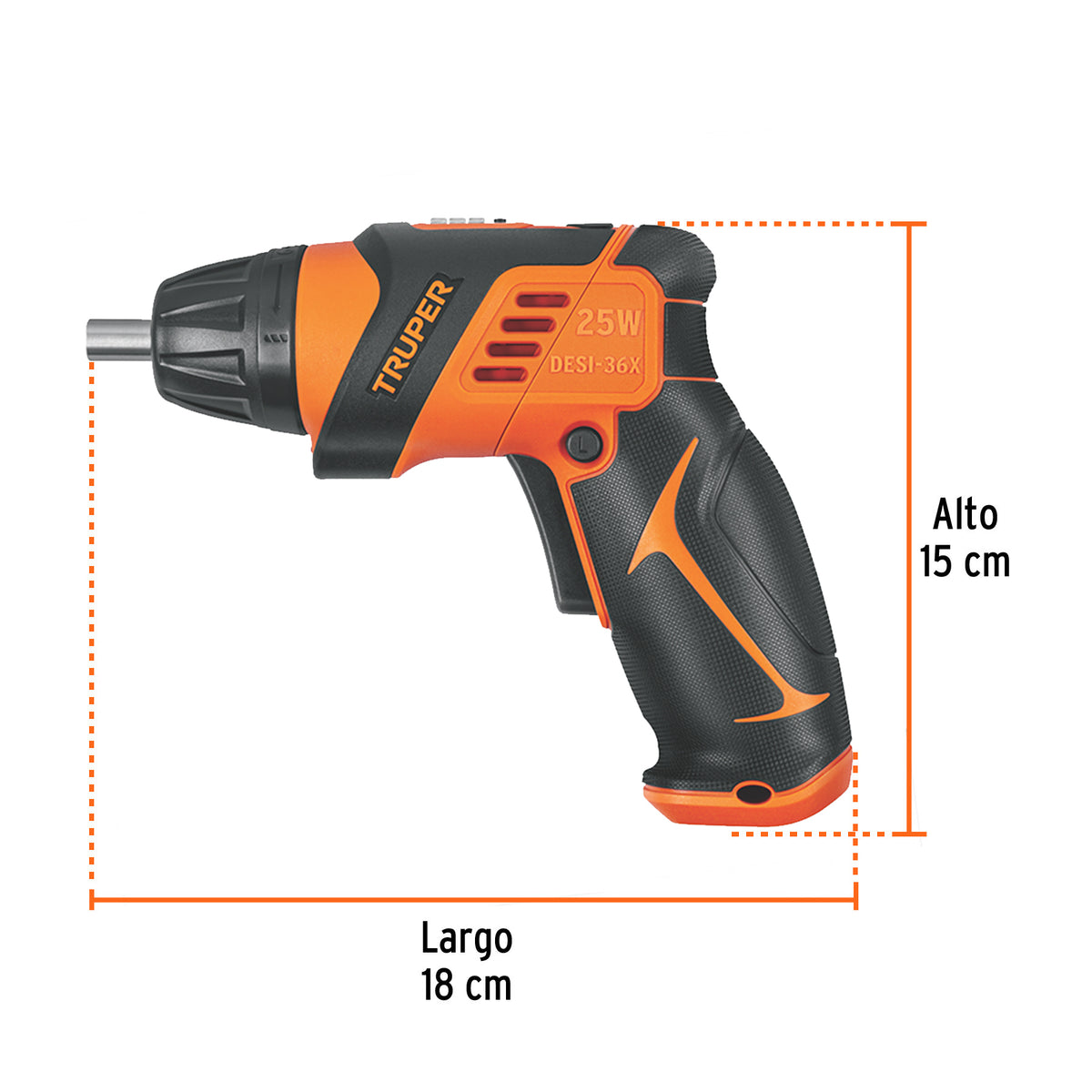 Destornillador 3.6V, 2 posiciones, PRO, Truper, SKU 101843 — vista 4