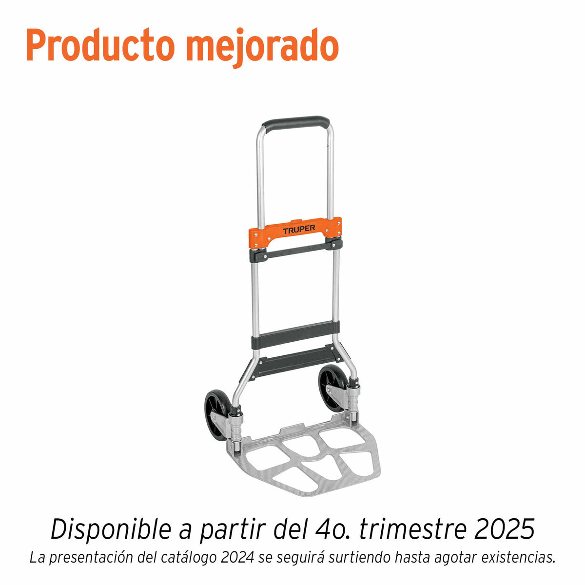 Diablo de carga, plegable de aluminio, 120 kg, TRUPER — foto oficial 1