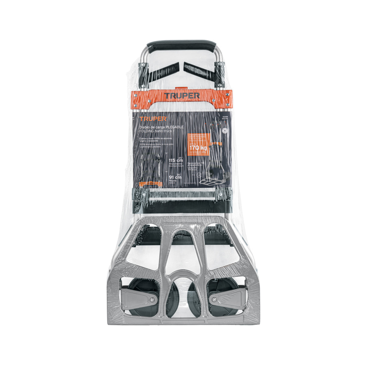Diablo de carga, plegable de aluminio, 170 kg, TRUPER — foto oficial 2