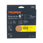 Paquete con 5 discos de lija 6' grano 120, ciegos, TRUPER, Truper, SKU 103411 — vista 2
