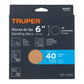 Paquete con 5 discos de lija 6' grano 40, ciegos, TRUPER, Truper, SKU 103407 — vista 2